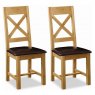 WEB EXCLUSIVE FAWLEY CROSS BACK CHAIR WITH PU SEAT