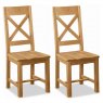 FAWLEY CROSS BACK CHAIR WITH WOODEN SEAT