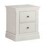 ANNECY COTTON PAINTED TOP 2 DRAWER BEDSIDE
