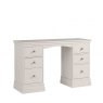 ANNECY COTTON PAINTED TOP DOUBLE PEDESTAL DRESSING TABLE