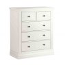 ANNECY WHITE PAINTED TOP 2 + 3 DRAWER CHEST