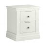 ANNECY WHITE PAINTED TOP 2 DRAWER BEDSIDE