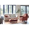 Hatton 3 seater formal back leather