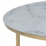 Admire Coffee table white marble gold Chome 3
