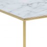 Admire Coffee table square white marble golden chrome 3