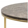Admire Coffee table brown marble golden chrome 3