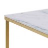 Admire Coffee rectangular table white marble golden chrome 3