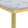 Admire Coffee rectangular table white marble golden chrome 4