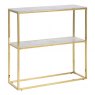 ADMIRE CONSOLE TABLE WHITE MARBLE PRINT