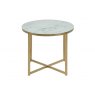 ADMIRE LAMP ROUND TABLE WHITE MARBLE PRINT