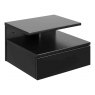 ARENA WALL BEDSIDE TABLE LACQUERED BLACK