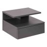 ARENA WALL BEDSIDE TABLE LACQUERED LIGHT GREY