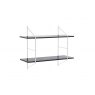 ATTUNE WALL UNIT SYSTEM 1 BLACK STAINED & WHITE