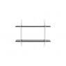 ATTUNE WALL UNIT SYSTEM 1 BLACK STAINED & WHITE 2