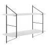 ATTUNE WALL UNIT SYSTEM 1 WHITE STAINED & BLACK