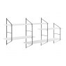 ATTUNE WALL UNIT SYSTEM 2 WHITE STAINED & BLACK