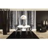 AVAIL DINING TABLE WHITE LACQUERED CHROME LEGS 2