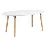AVAIL DINING TABLE WHITE LACQUERED WOOD LEGS