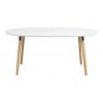 AVAIL DINING TABLE WHITE LACQUERED WOOD LEGS